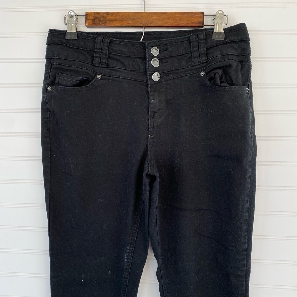 Rue21 black high waisted jeans Size 9/10 - Picture 3 of 10